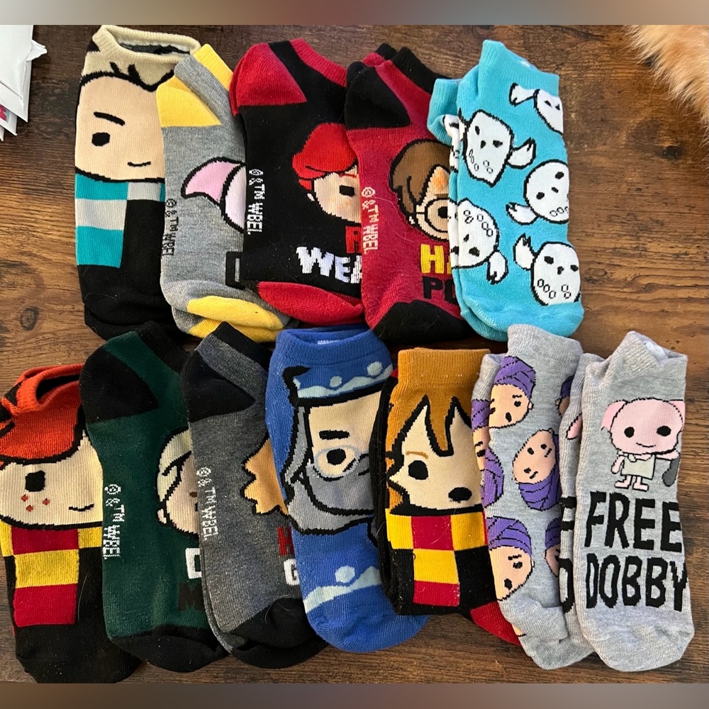 Harry Potter Multicolor Character Socks